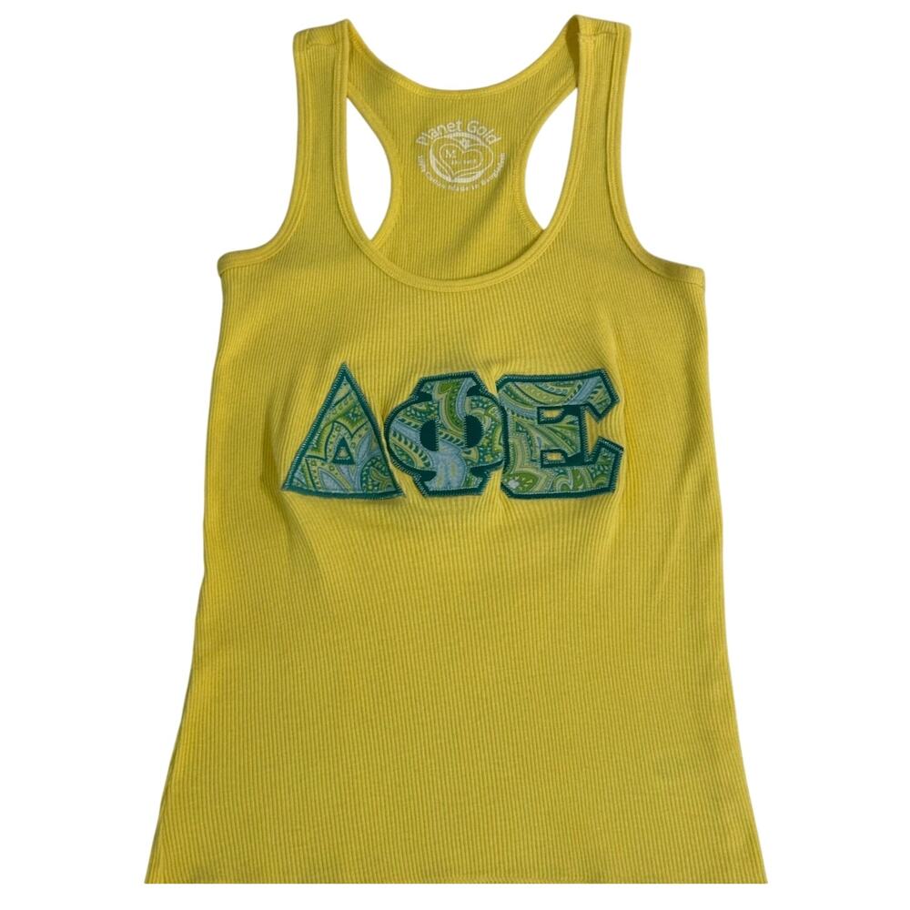 Delta Phi Epsilon Yellow Tank Top